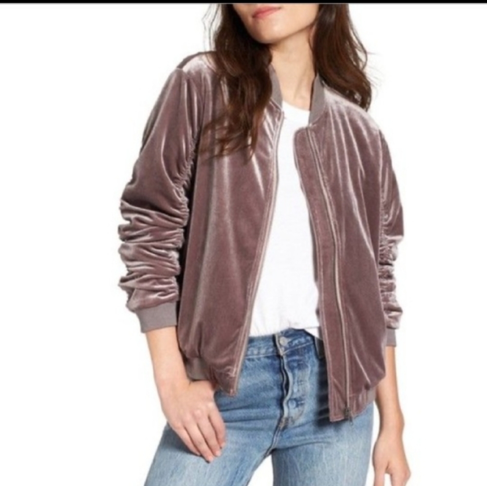 Madewell Velvet Bomber Jacket - Picture 7 of 7